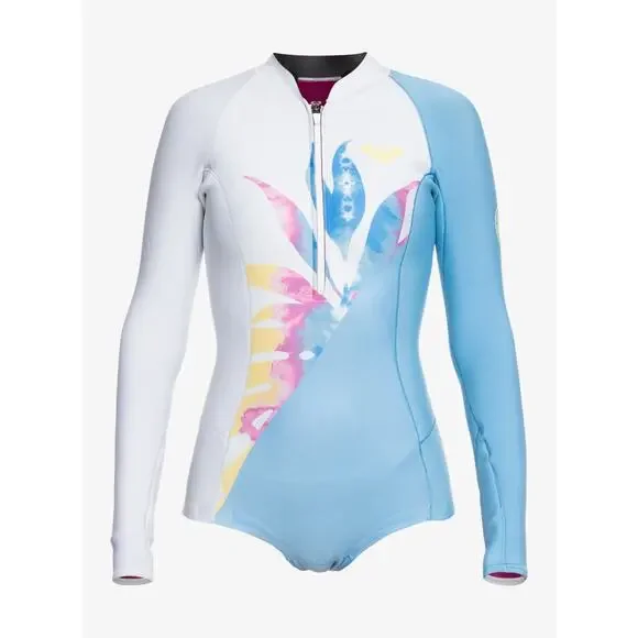 Roxy Women's Spring Wetsuit 1.5mm Pop Surf Long Sleeve Cheeky Suit - Picture 7 of 8